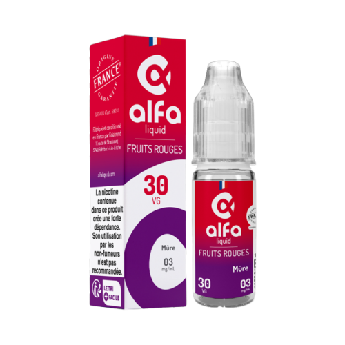 E Liquide MURE en flacon 10 ml déjà nicotiné de chez Alfaliquid | Cigusto | Cigarette electronique, Eliquide