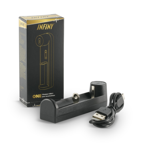 Chargeur One de INFINY de 1 accu - chargeur d'accu ecigarette | Cigusto | Cigarette electronique, Eliquide