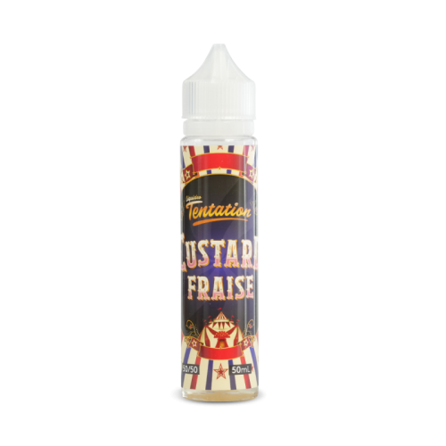 E Liquide Custard Fraise Tentation 50 ML Liquideo Nicotine 0g | Cigusto | Cigarette electronique, Eliquide