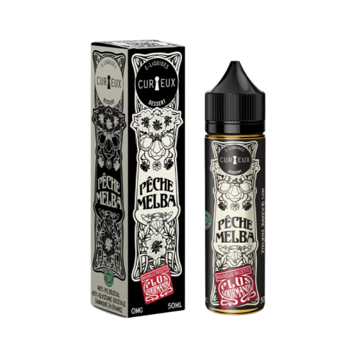 E Liquide saveur PECHE MELBA en format de 50 ml de chez Curieux | Cigusto | Cigarette electronique, Eliquide