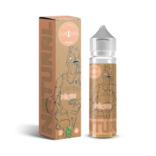 E liquide Pêche Natural 50 ml - CURIEUX Nicotine 0mg | Cigusto | Cigarette electronique, Eliquide