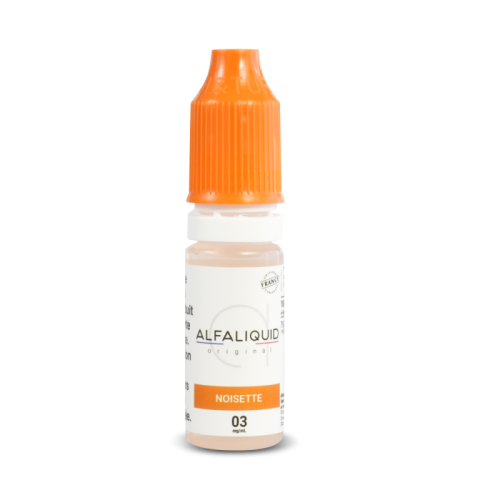 E Liquide pour cigarette electronique Noisette 10 ml Alfaliquid | Cigusto | Cigarette electronique, Eliquide