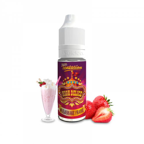 E Liquide Milkshake Fraise Tentation 10 ML Liquideo | Cigusto | Cigarette electronique, Eliquide