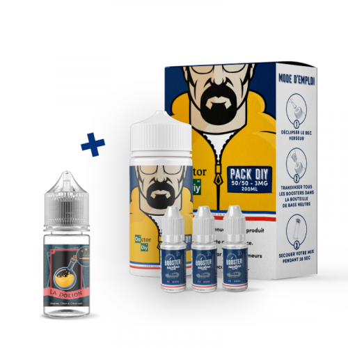 Pack DIY La Potion 230 ml 50/50 Doctor DIY | Cigusto | Cigusto | Cigarette electronique, Eliquide