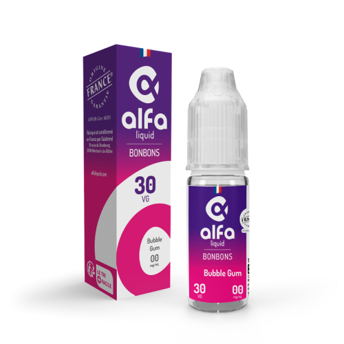 E Liquide Bubble Gum 70/30 10 ml - Alfaliquid | Cigusto | Cigusto | Cigarette electronique, Eliquide