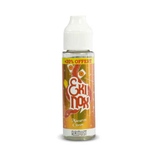 E Liquide Macaron Citron 60 ml Ekinox par Airmust | Cigusto | Cigusto | Cigarette electronique, Eliquide