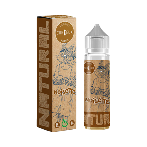 E liquide Noisette edition Natural 50 ml de chez CURIEUX| Cigusto | Cigusto | Cigarette electronique, Eliquide