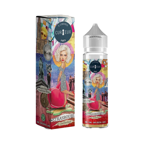 E Liquide STRASBOURG ET PAILLETTES 50 ml de Curieux Edition Hexagone | Cigusto | Cigarette electronique, Eliquide