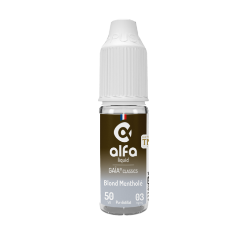 E Liquide 10 ml BLOND MENTHOLE 50/50 de la gamme Gaia de Alfaliquid | Cigusto | Cigarette electronique, Eliquide