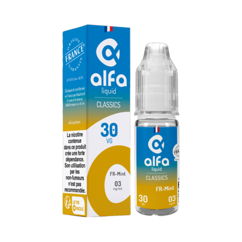 E Liquide FR-MINT 70/30 10 ml - Alfaliquid | Cigusto | Cigarette electronique, Eliquide