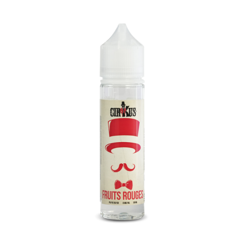 E Liquide Fruits Rouges en 50 ML à booster de CIRKUS par VDLV | Cigusto | Cigarette electronique, Eliquide