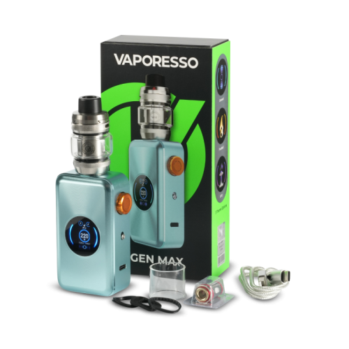 Cigarette electronique Gen Max Vaporesso, kit double accus | Cigusto | Cigusto | Cigarette electronique, Eliquide