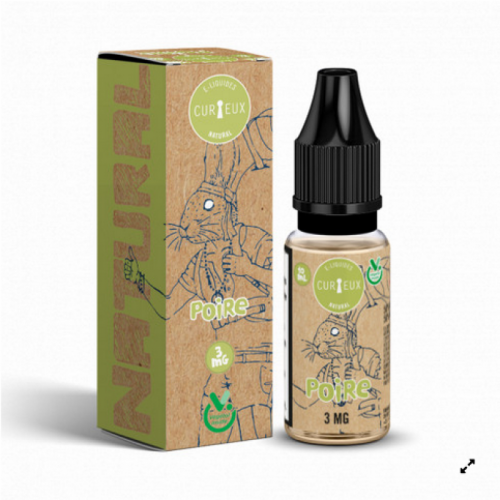 E Liquide Poire 10 ml - Curieux  | Cigusto | Cigarette electronique, Eliquide