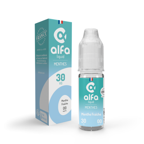 E Liquide Menthe Fraîche 10ml Alfaliquid | Cigusto Ecigarette | Cigusto | Cigarette electronique, Eliquide