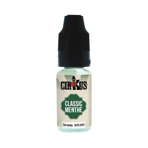 E liquide Classic Menthe CIRKUS 10 ml - VDLV| Cigusto | Cigusto | Cigarette electronique, Eliquide